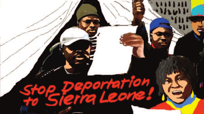 Das Sierra Leone Protestcamp in München